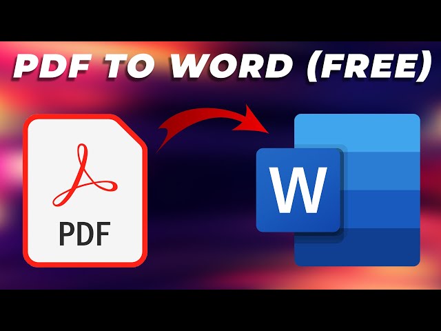 free conversion pdf to word for mac
